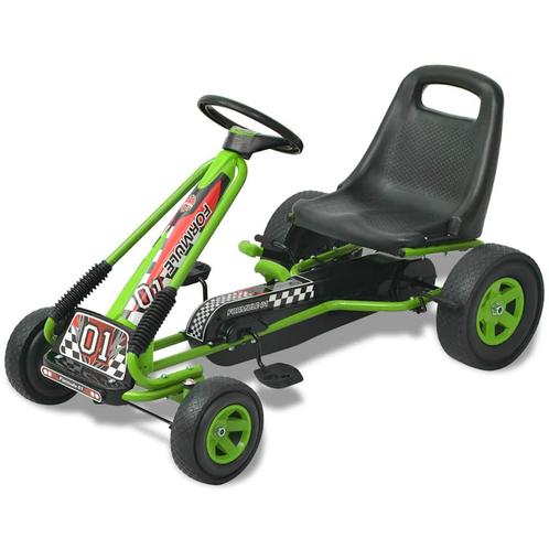 vidaXL Skelter met pedalen en verstelbare zitting groen, Kinderen en Baby's, Speelgoed | Buiten | Voertuigen en Loopfietsen, Nieuw