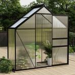 Tuinkas van aluminium met fundering 190x70x202cm (BxDxH)