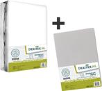 Textielpakket Hefbed 1 Molton + 1 Jersey hoeslaken - 1, Verzenden, Nieuw, Eenpersoons, Wit