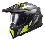 LS2 MX701 C Explorer Focus ECE 22.06 Mat Titanium Hivis Geel, XXL, Nieuw met kaartje, Overige merken, Heren
