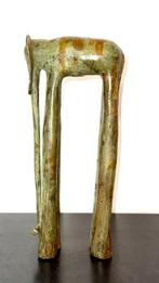 Abdoulaye Derme - sculptuur, Eléphant - 27.5 cm - Brons