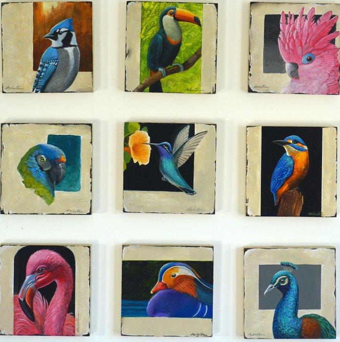 Alan Weston - Birds, Antiek en Kunst, Kunst | Schilderijen | Modern