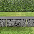 HKC tuinbank steenkorf 100x30x45 cm grijs, Tuin en Terras, Verzenden, Nieuw