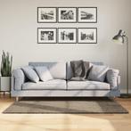 vidaXL Vloerkleed ISTAN hoogpolig glanzend 80x150 cm grijs, Huis en Inrichting, Stoffering | Tapijten en Kleden, Verzenden, Nieuw