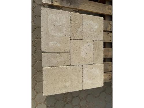 Veiling - 35 M2 Betontegel Blanco Getrommeld 20x30x6 Cm, Tuin en Terras, Tegels en Klinkers