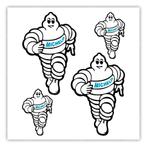 Michelin met logo Stickerset 4-delig, Fietsen en Brommers, Ophalen of Verzenden, Nieuw, Michelin