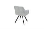 Retro design stoel LUCCA steengrijs met quilten industriële, Huis en Inrichting, Nieuw, Ophalen of Verzenden