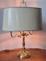 Bouillotte-Tischlampe – Messing mit Metallschirm - Lamp -, Antiek en Kunst