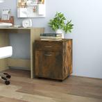 vidaXL Rolkast 45x38x54 cm bewerkt hout gerookt eikenkleurig, Verzenden, Nieuw