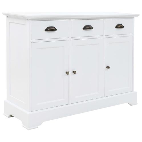 vidaXL Dressoir met 3 deuren 105x35x77,5 cm MDF en, Huis en Inrichting, Kasten | Dressoirs, 25 tot 50 cm, Nieuw, 100 tot 150 cm