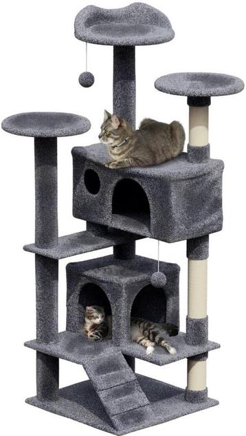 Krabpaal Voor Katten Met 7 Niveaus - 137x50x50 CM - grijs - beschikbaar voor biedingen