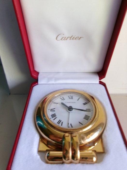 Wekker - Cartier - Verguld - 1990-2000, Antiek en Kunst, Antiek | Klokken