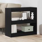 vidaXL Boekenkast Zwart eiken 80 x 30 x 72 cm Bewerkt hout, Huis en Inrichting, Kasten | Boekenkasten, Minder dan 50 cm, Verzenden