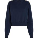 Tommy Hilfiger Curve Sweatshirt CRV GOLD BTN BOAT-NK, Verzenden, Nieuw