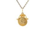 Gouden vintage munt hanger 14 krt, Ophalen of Verzenden, Nieuw