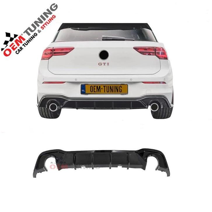 Golf 8 clubsport Diffuser | GTI GTE GTD R Line | Hoogglans |, Auto-onderdelen, Carrosserie en Plaatwerk, Nieuw, Volkswagen, Achter