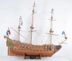 Imposante houten VOC-driemaster modelschip, De Friesland, Overige merken, Gebruikt, Ophalen