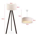 lux.pro Hanglamp en staande lamp Scunthorpe wit zwart en cre, Verzenden, Nieuw