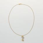 Halsketting - 18 karaat Geel goud, Witgoud - 0.06ct. tw., Nieuw