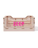 HEMA Klapkrat letterbord recycled beige 1+1 gratis, Huis en Inrichting, Verzenden, Nieuw