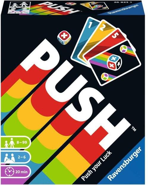 Push - Dobbelspel | Ravensburger - Dobbelspellen, Hobby en Vrije tijd, Gezelschapsspellen | Bordspellen, Nieuw, Verzenden