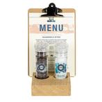 BLOC Solid - Menukaarthouder Eikenhout Ø 46 mm, Diepte 20 m, Nieuw in verpakking