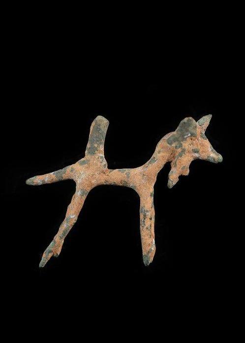 Bronstijd Brons Paardenbeeldje (Zonder Minimumprijs), Antiek en Kunst, Antiek | Overige Antiek