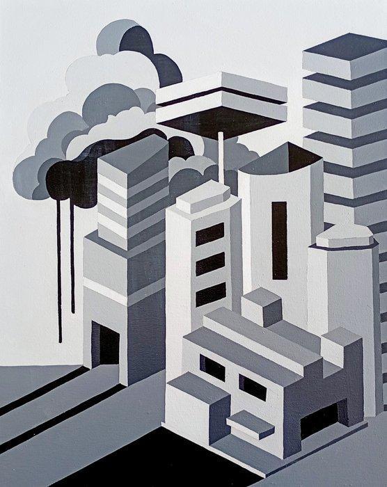Tancredi Fornasetti (1983) - Senza titolo, Antiek en Kunst, Kunst | Schilderijen | Modern