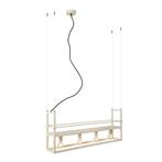 Industriële hanglamp beige 4-lichts - Cage Rack, Huis en Inrichting, Lampen | Hanglampen, Nieuw, Overige materialen, Industrieel