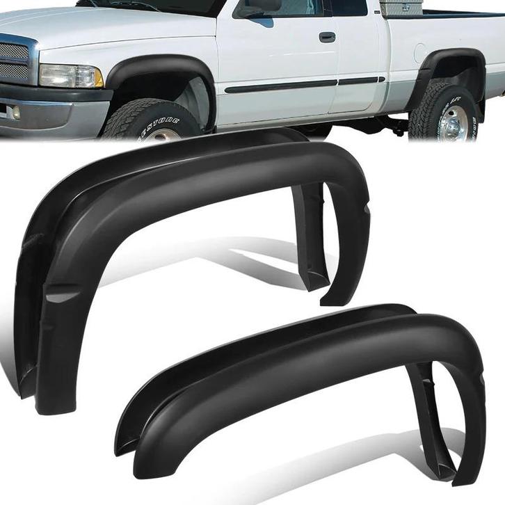 ABS Scherm Verbreders Zwart Dodge Ram, Auto-onderdelen, Carrosserie en Plaatwerk, Nieuw, Dodge, Spatbord, Ophalen of Verzenden