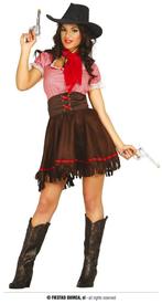 Cowgirl Kostuum, Verzenden, Nieuw, Feestartikel