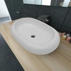 Luxe Waskom Ovaal Wit 63cm - Tweedekansje - Stijlvol & Be..., Nieuw, Minder dan 100 cm, Wasbak of Wastafel, 25 tot 50 cm