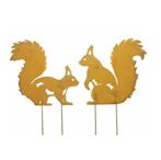 Tuinstekers eekhoorn vrienden, Tuin en Terras, Tuinwanddecoratie, Verzenden, Nieuw