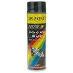 MoTip spuitlak zwart hoogglans 500ml, Ophalen of Verzenden, Nieuw, MoTip