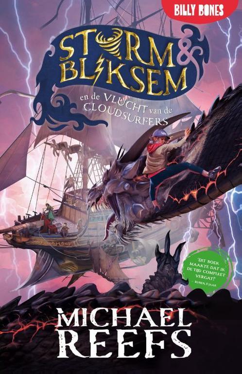 Storm & Bliksem en de vlucht van de cloudsurfers / Storm &, Boeken, Kinderboeken | Jeugd | 10 tot 12 jaar, Zo goed als nieuw, Verzenden