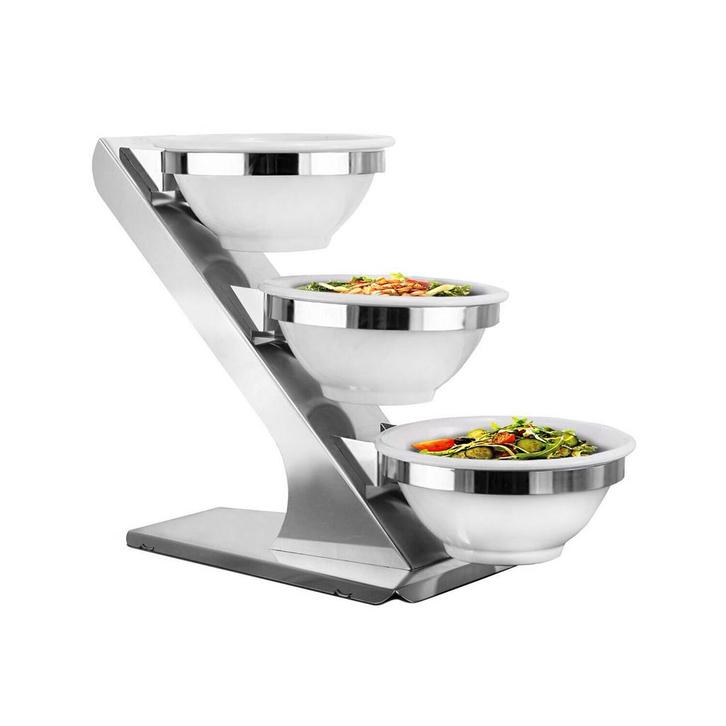 GGM Gastro | Etagère / Buffethouder - Chroom - incl. 3 |, Zakelijke goederen, Horeca | Keukenapparatuur, Verzenden