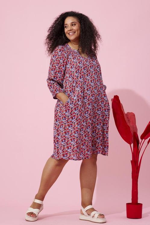 ZHENZI jurk elastische hals Maat:, Kleding | Dames, Jurken, Overige kleuren, Nieuw, Verzenden