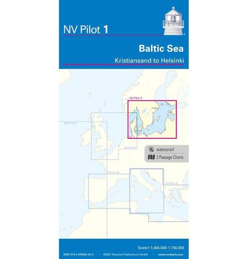NV Pilot 1 - Overzeiler / Planningskaart Oostzee - Kristians, Watersport en Boten, Accessoires en Onderhoud, Nieuw, Ophalen of Verzenden