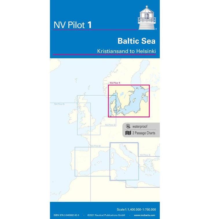 NV Pilot 1 - Overzeiler / Planningskaart Oostzee - Kristians, Watersport en Boten, Accessoires en Onderhoud, Nieuw, Ophalen of Verzenden