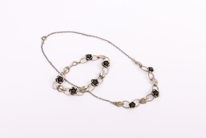 Zonder Minimumprijs - 2-delige sieradenset Zilver - Vintage, Sieraden, Tassen en Uiterlijk, Antieke sieraden