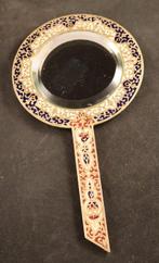 Champlevé - Handspiegel - Brons, Glas