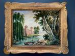 Italiaanse school (XIX) - Veduta con paesaggio esotico - NO