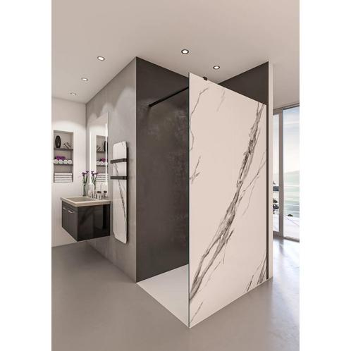 Inloopdouche BWS Free Time 120x200 cm Marmer Glas Timeless, Doe-het-zelf en Verbouw, Sanitair, Douche, Nieuw, Ophalen of Verzenden