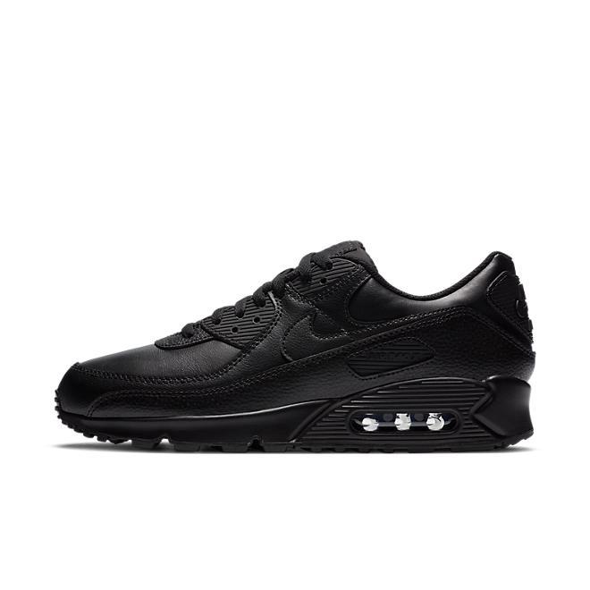 Nike Air Max 90 Leather Triple Black - Diverse maten, Kleding | Heren, Schoenen, Zwart, Ophalen of Verzenden