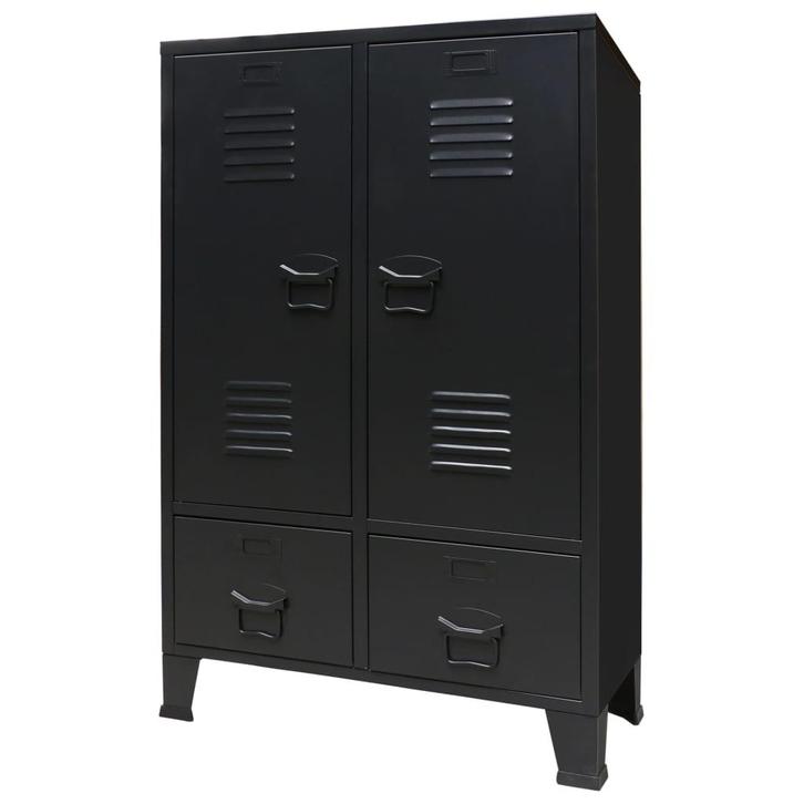 vidaXL Kledingkast industriële stijl 67x35x107 cm metaal, Huis en Inrichting, Kasten | Kledingkasten, Nieuw, Verzenden