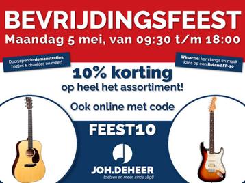 10% korting op ons hele assortiment! Muziekwinkel Joh.deHeer beschikbaar voor biedingen