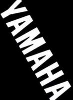 Sticker woord YAMAHA onderspoiler Yamaha Aerox wit 2 delig, Fietsen en Brommers, Nieuw, Ophalen of Verzenden, Yamaha