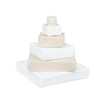 Foam blokken - stapel toren - 55x55x60cm - wit beige, Kinderen en Baby's, Speelgoed | Educatief en Creatief, Ophalen of Verzenden
