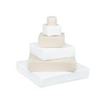 Foam blokken - stapel toren - 55x55x60cm - wit beige, Kinderen en Baby's, Ophalen of Verzenden, Nieuw