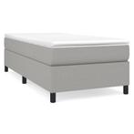 Bedframe 90x190 Lichtgrijs - Retourdeal - 40% Korting!, Huis en Inrichting, 90 cm, Eenpersoons, Nieuw, 190 cm of minder